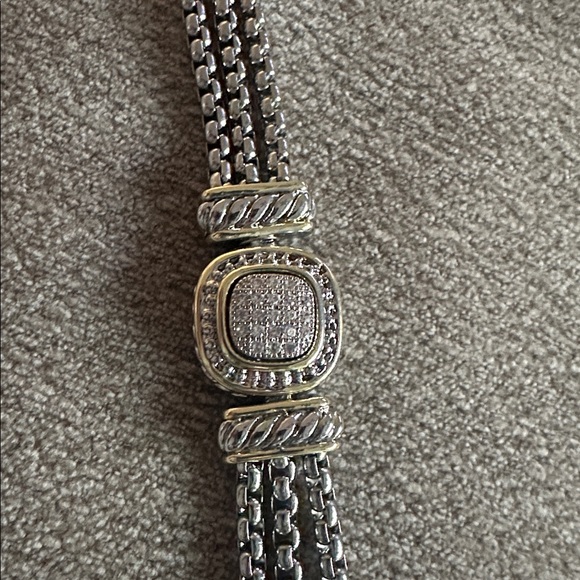 Magnetic Closure Two-Tone Bracelet - Picture 2 of 7